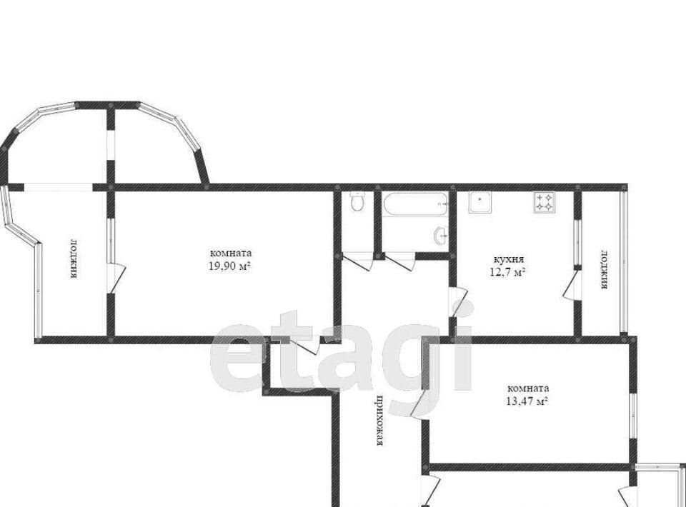 квартира г Сургут ул Иосифа Каролинского 8 30-й фото 2