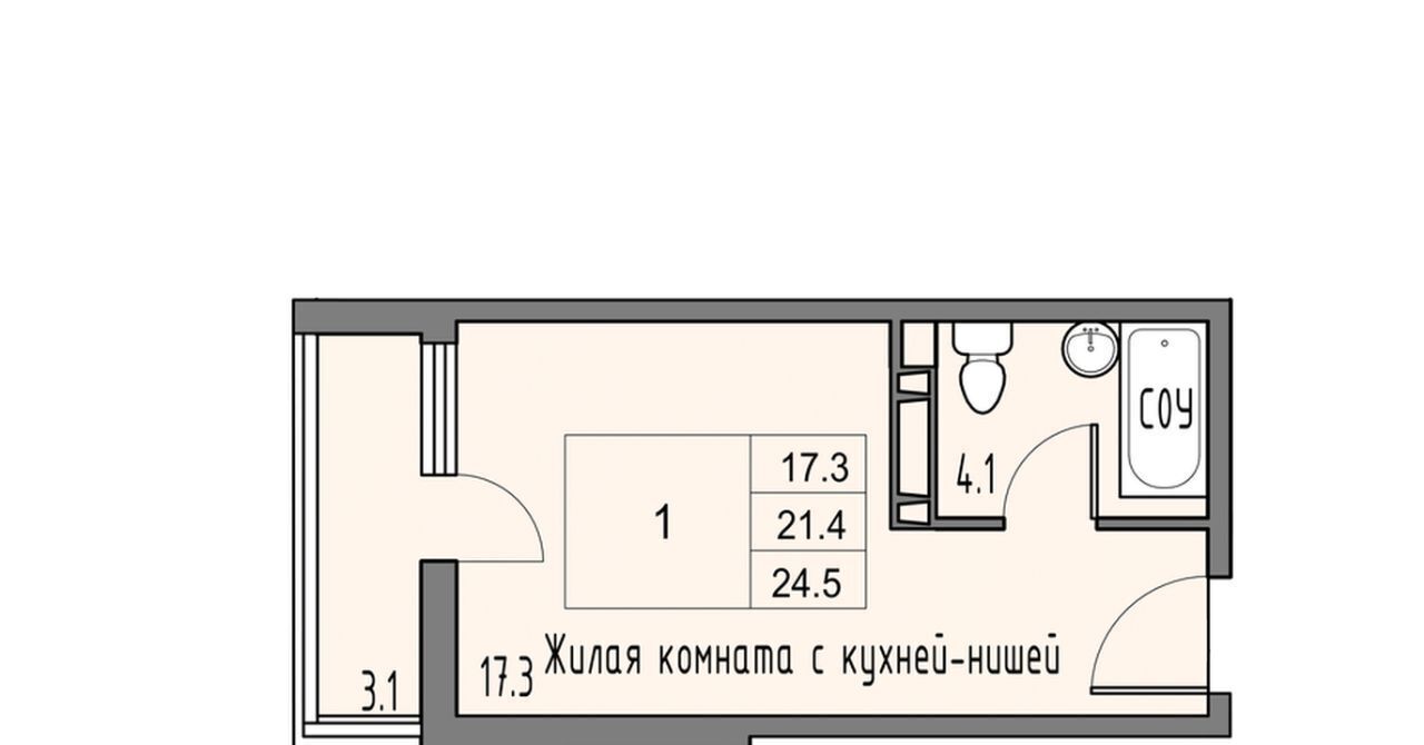 квартира г Ростов-на-Дону р-н Советский Левенцовский фото 1