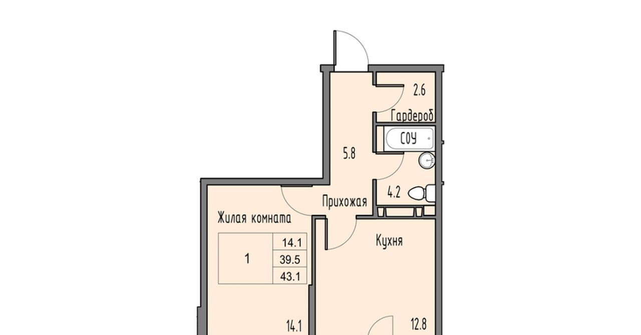 квартира г Ростов-на-Дону р-н Советский Левенцовский фото 1