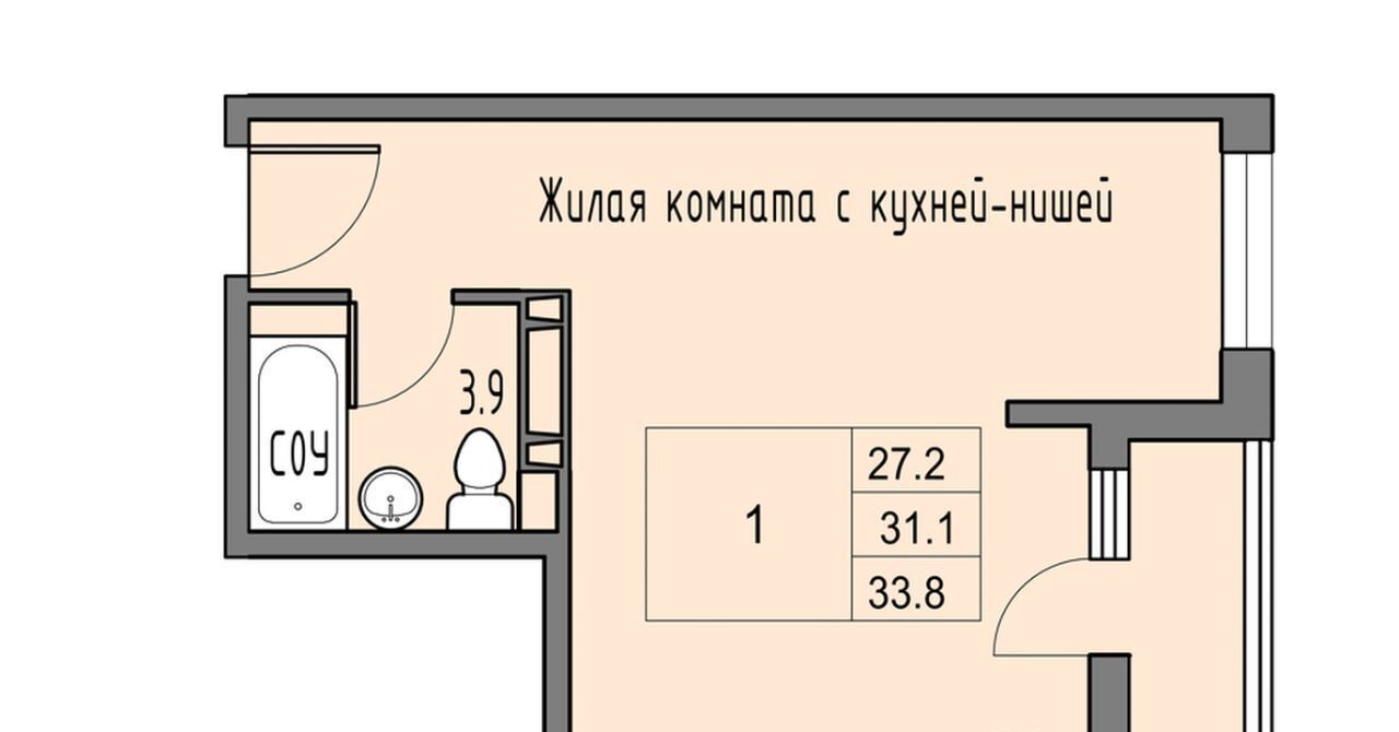 квартира г Ростов-на-Дону р-н Советский Левенцовский фото 1