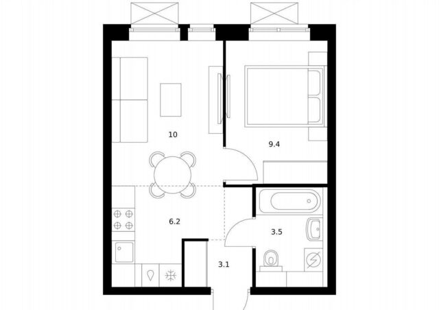 квартира метро Озерная ул Никулинская з/у 33 А/Б, корп. 4. 3 фото