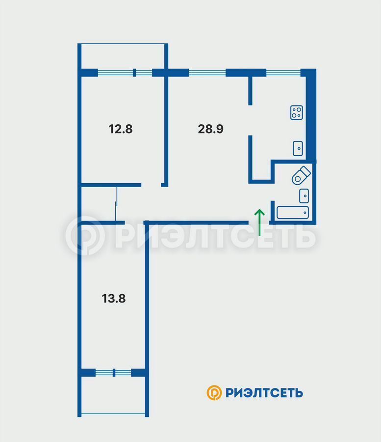 квартира г Мурманск р-н Первомайский ул Достоевского 3 фото 1