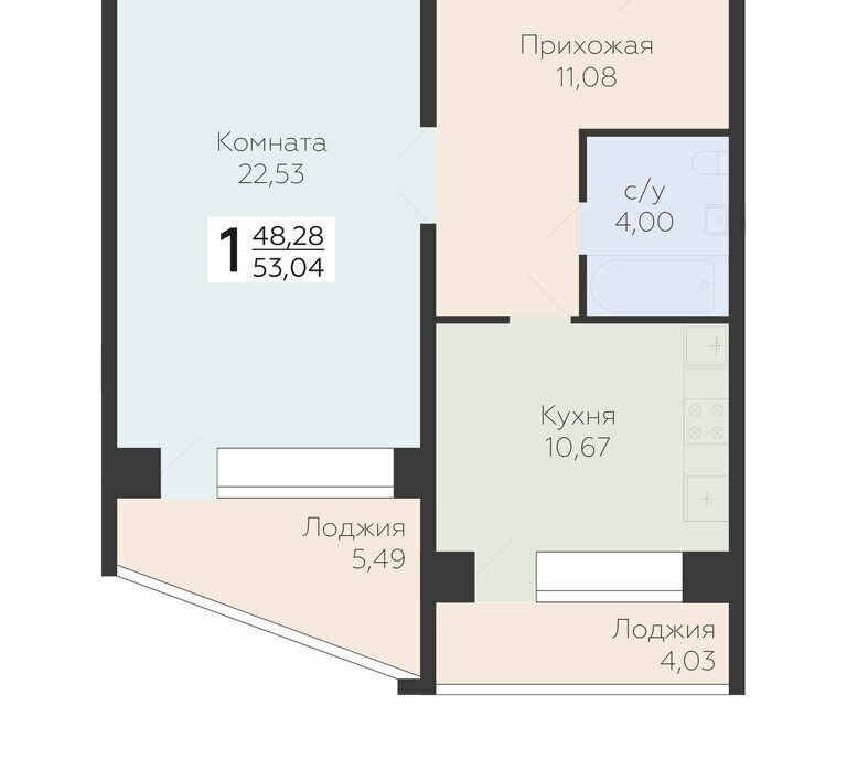 квартира г Самара п Мехзавод Юнгородок 3-й квартал 8 фото 1