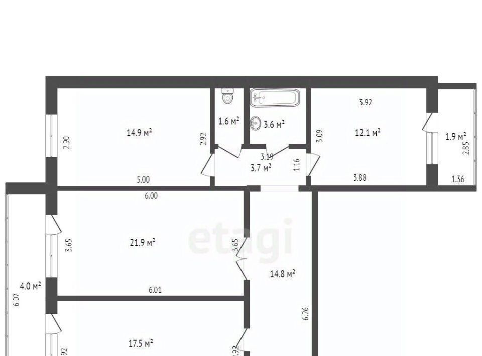 квартира г Стерлитамак Южный ул Суханова 22б фото 20