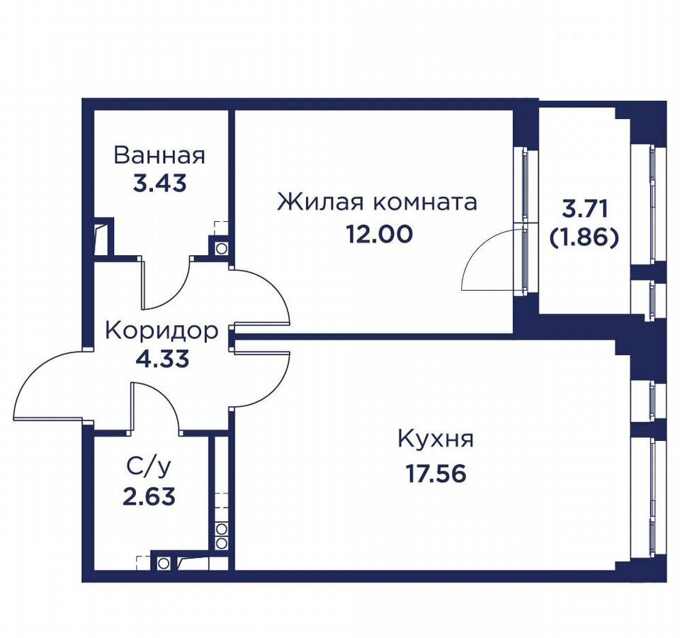 квартира г Кронштадт дор Цитадельская 2 "Кронфорт. Центральный" фото 3