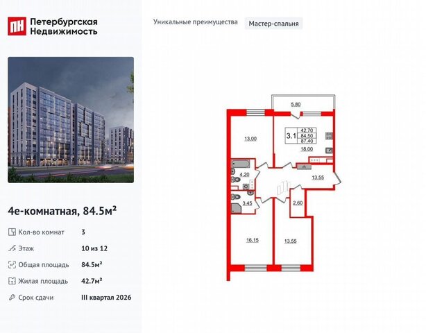 метро Озерки пр-кт Орлово-Денисовский ЖК «Бионика Заповедная» корп. 1. 4 фото