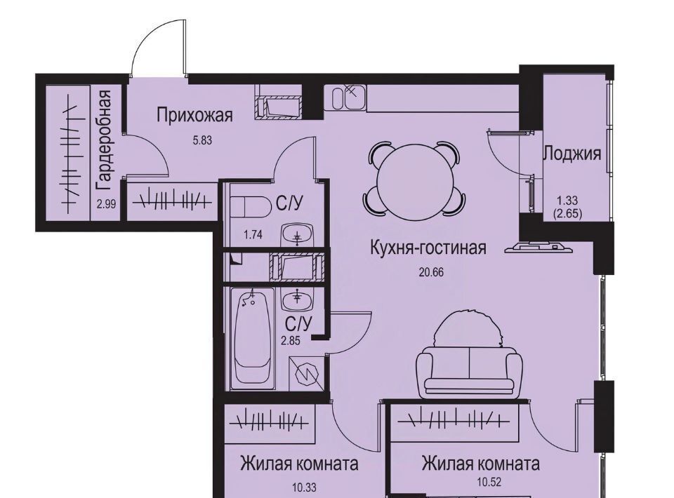 квартира р-н Всеволожский д Новосергиевка Заневское городское поселение, Улица Дыбенко фото 1