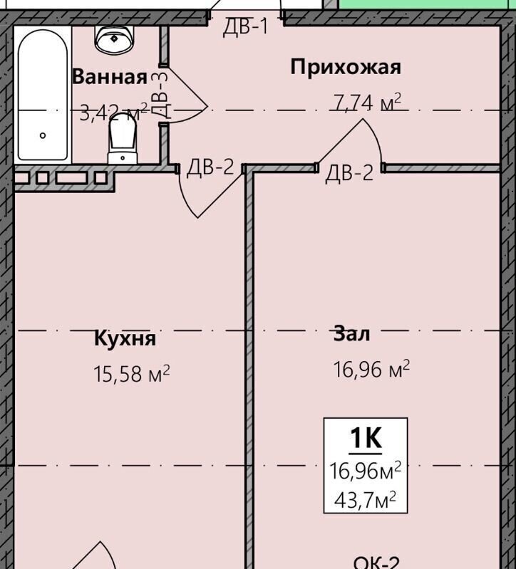 квартира г Махачкала р-н Кировский Благородная ул., 13 фото 2