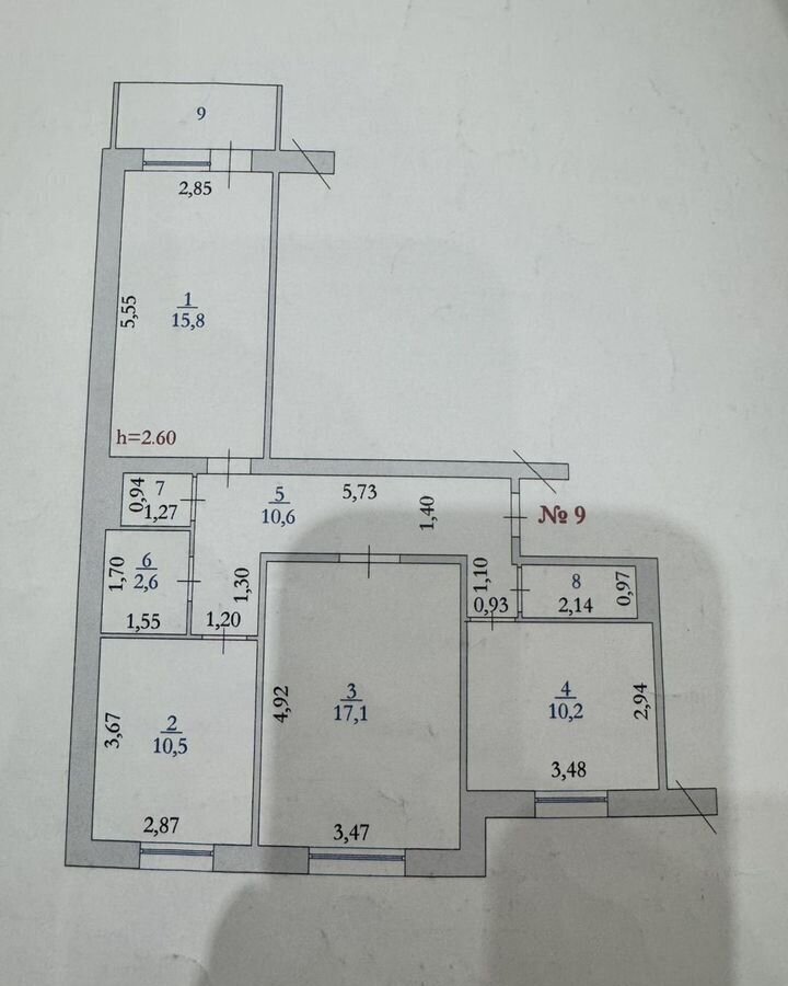 квартира г Нефтеюганск 14-й мкр-н, 29, Тюменская обл. фото 13