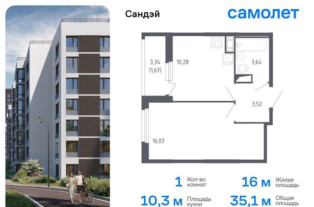 ЖК «Сандэй» 7/2 муниципальный округ Константиновское фото