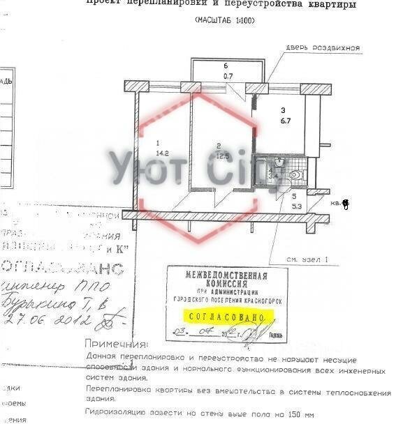 квартира г Красногорск Райцентр ул Комсомольская 3 Красногорская фото 24