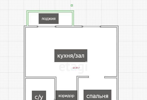 квартира г Владивосток р-н Ленинский ул Толстого 40а фото 2