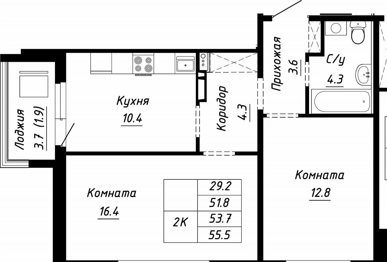 квартира г Барнаул р-н Индустриальный ул Анатолия Мельникова 1 фото 1