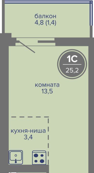 квартира г Пермь р-н Индустриальный ш Космонавтов 309ак/1 фото 1