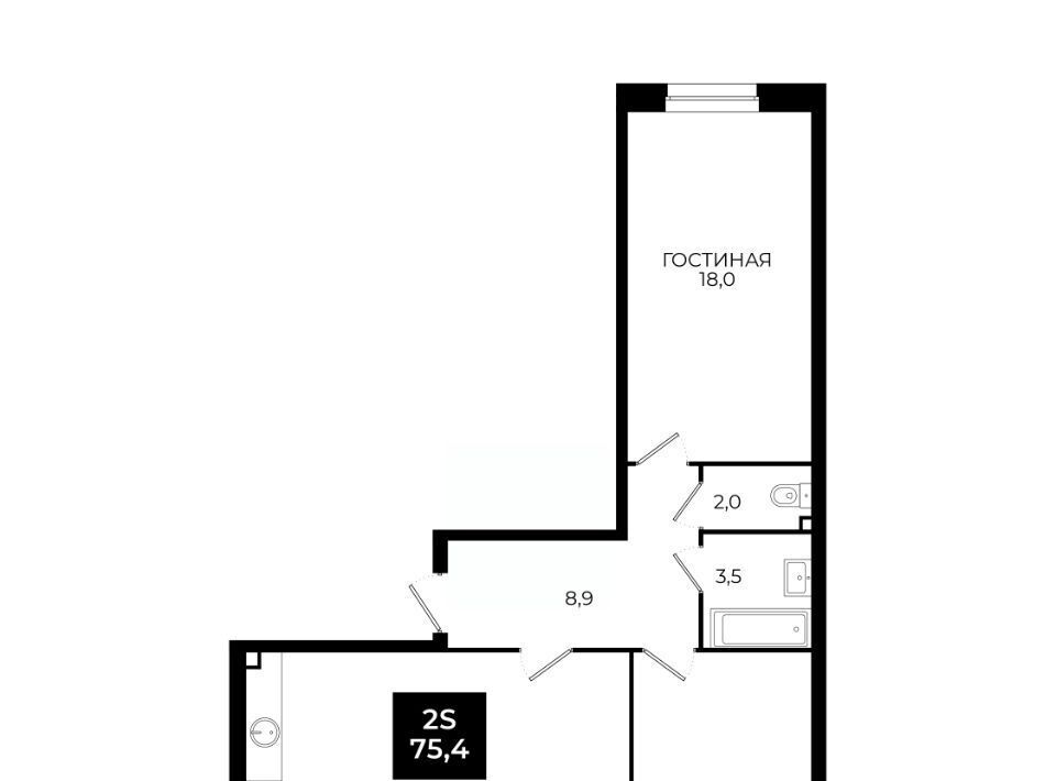 квартира г Ставрополь ул Южный обход 65к/1 фото 1