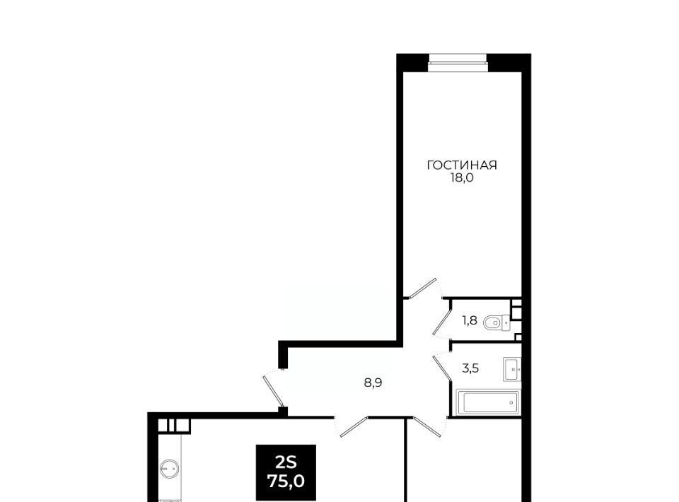 квартира г Ставрополь ул Южный обход 65к/1 фото 1