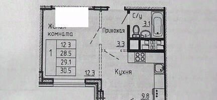 квартира г Долгопрудный ул Парковая 52к/1 Физтех фото 33