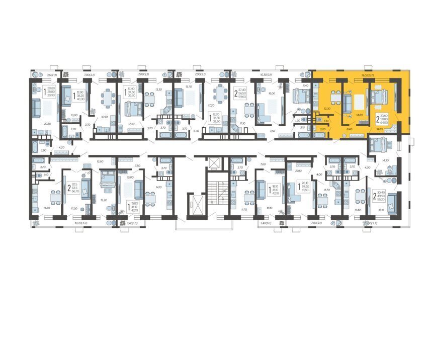 квартира г Краснодар микрорайон 9-й километр ул Ярославская 115к/2 фото 2