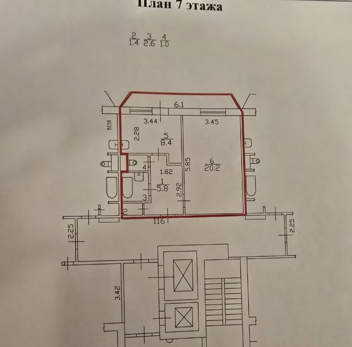 квартира г Санкт-Петербург метро Комендантский Проспект пр-кт Елагинский 40к/4 фото 23