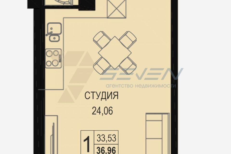 квартира г Севастополь тер бухта Омега 39 Гагаринский фото 2