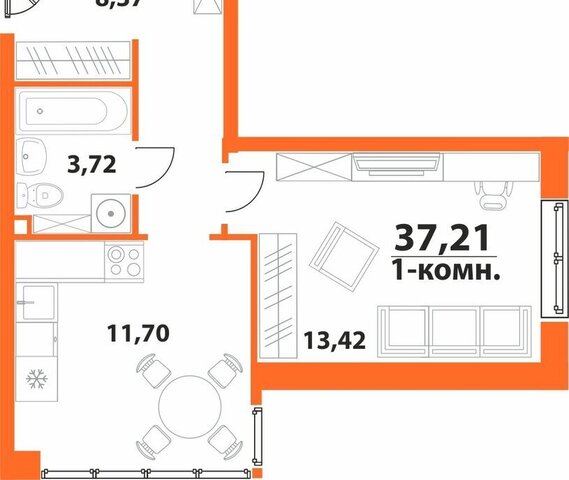 р-н Засвияжский 19-й микрорайон ЖК «‎Аквамарин 2» 1 фото