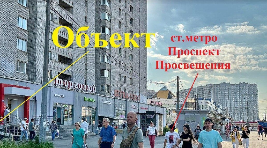 торговое помещение г Санкт-Петербург метро Проспект Просвещения пр-кт Просвещения 21/139 фото 1