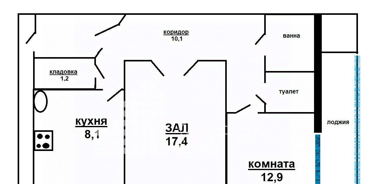 квартира г Мегион ул Нефтяников 14 фото 2