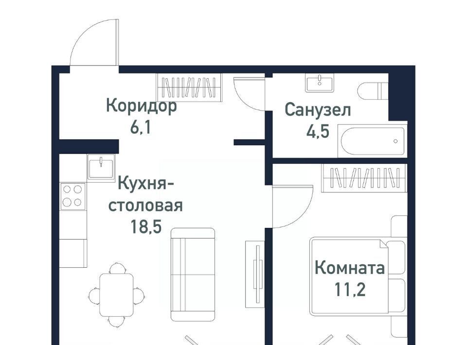 квартира р-н Сосновский п Пригородный ул Ласковая 1 Кременкульское с/пос фото 1