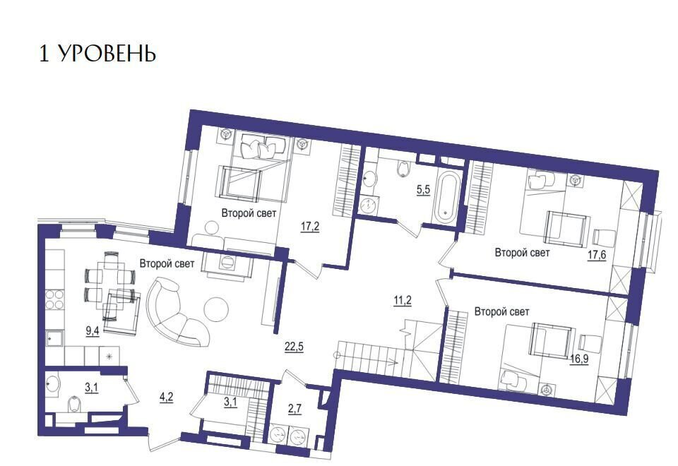 квартира г Тюмень р-н Центральный ул Щербакова 2 корп. 4 фото 27