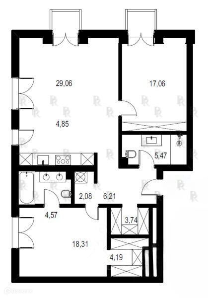 квартира г Москва ул Костикова 4/6 Центральный административный округ фото 7