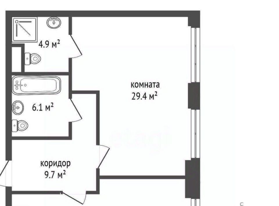 квартира г Москва метро Мневники ул Нижние Мнёвники 16к/6 фото 5