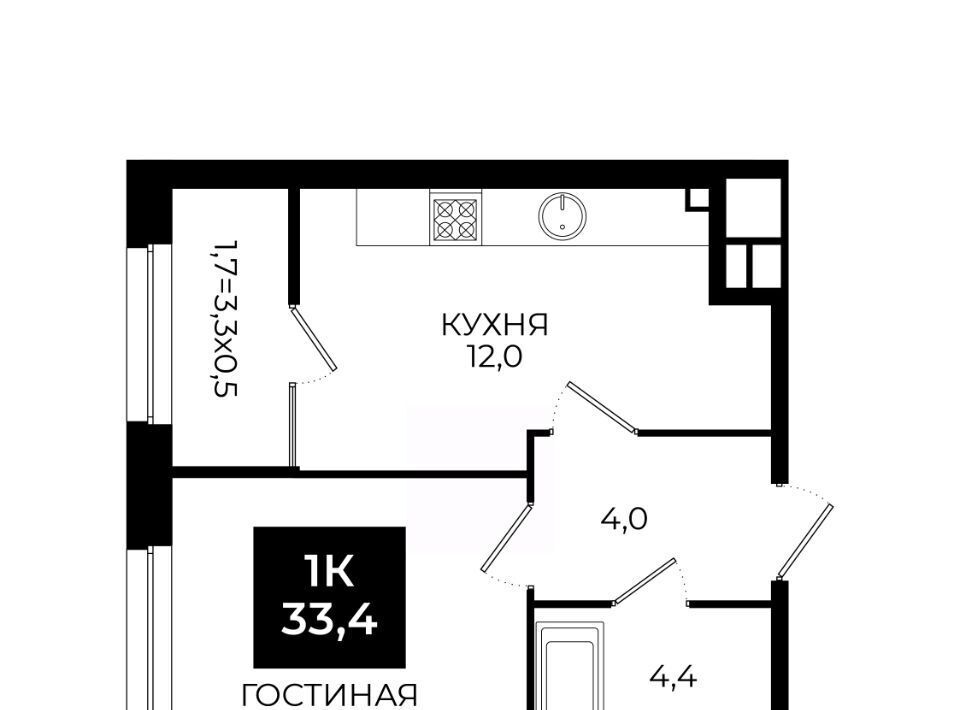 квартира г Ставрополь ул Южный обход 65к/1 фото 1