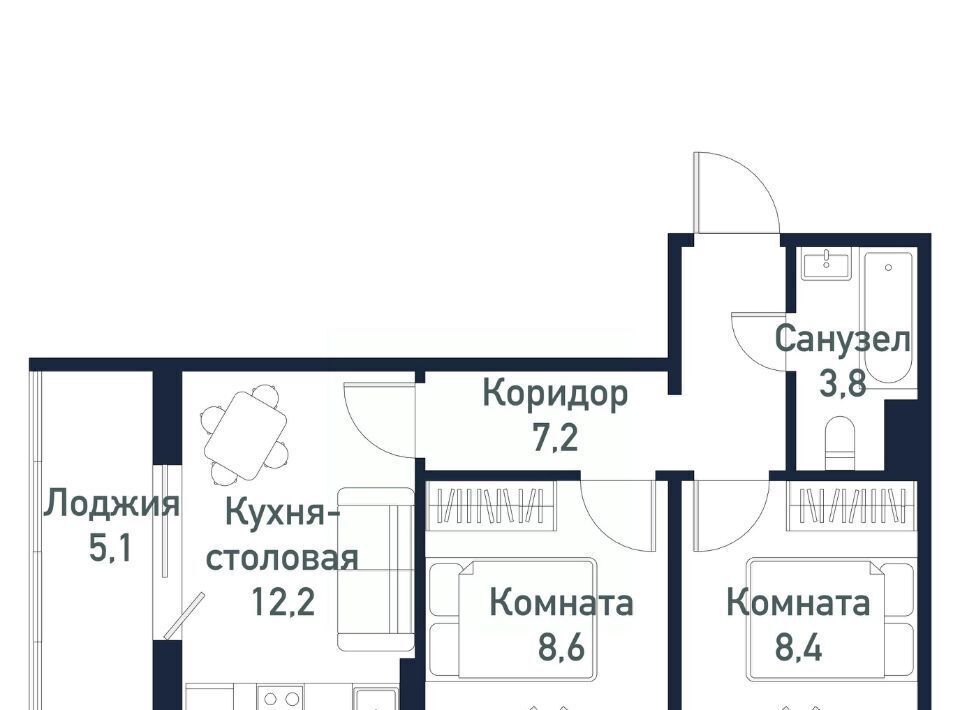 квартира р-н Сосновский п Пригородный Кременкульское с/пос, Парковый Премиум жилой комплекс фото 1