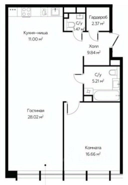 квартира г Москва СЗАО район Марьина роща ул Октябрьская 98 Жилой комплекс «Октябрьская 98», Московская область фото 2