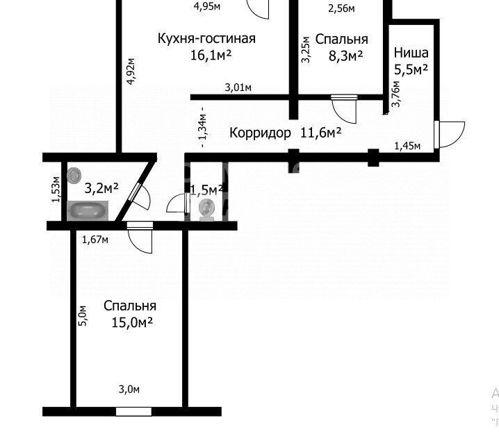 квартира г Северск ул Ленина 28 фото 22