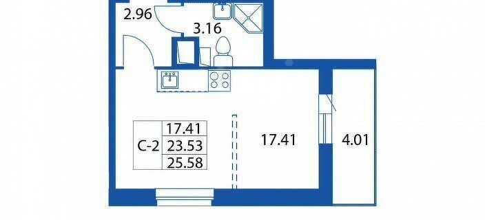 квартира р-н Всеволожский г Кудрово ул Пражская 13 Улица Дыбенко фото 3