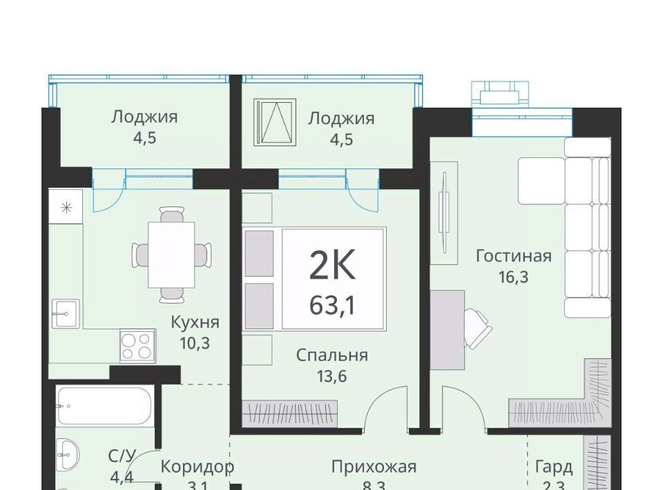 квартира г Новосибирск Заельцовская ул Объединения 28 фото 1