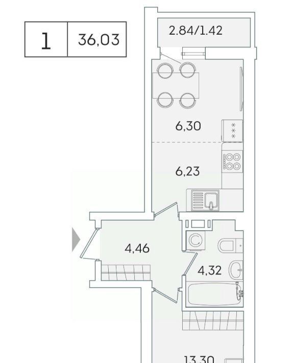 квартира р-н Всеволожский г Мурино ул Графская 6к/4 Девяткино фото 1