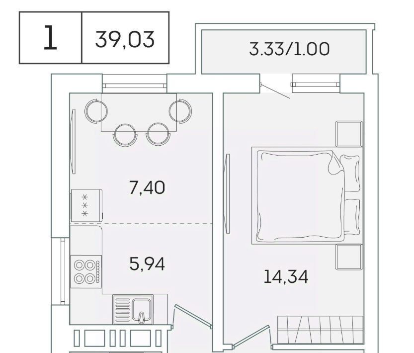 квартира р-н Всеволожский г Мурино ул Графская 6к/4 Девяткино фото 1