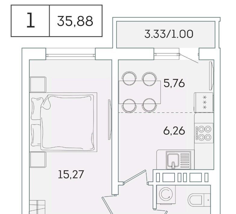 квартира р-н Всеволожский г Мурино ул Графская 6к/4 Девяткино фото 1