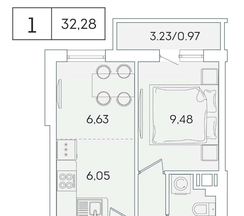 квартира р-н Всеволожский г Мурино ул Графская 6к/4 Девяткино фото 1