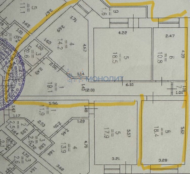 квартира г Нижний Новгород Канавинская улица Лесной Городок, 5Б фото 27