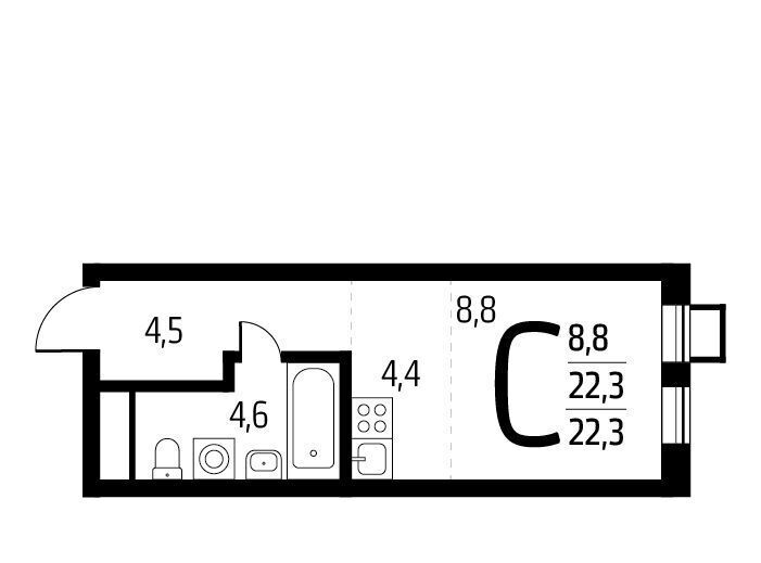 квартира г Москва п Десеновское ул 6-я Нововатутинская 15к/2 Кедровая фото 1