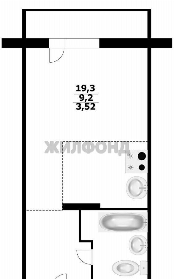 квартира г Новосибирск р-н Кировский ул Виктора Уса 13 фото 4