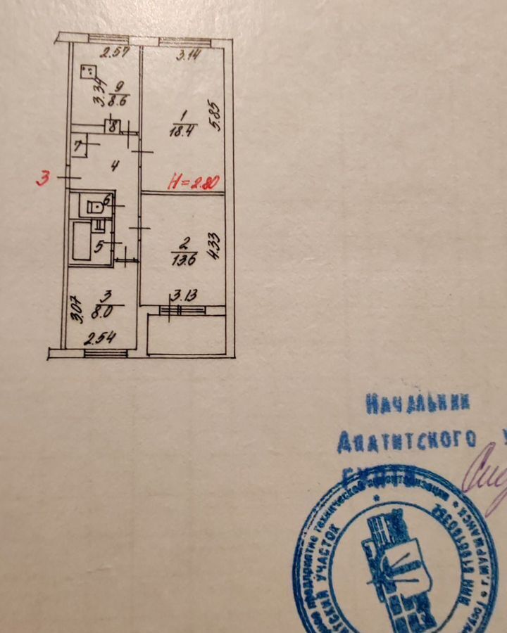 квартира г Кировск ул Комсомольская 13 фото 2