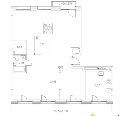 квартира р-н Кировский Козья слобода дом 3 ЖК «Statum (Статум)» фото