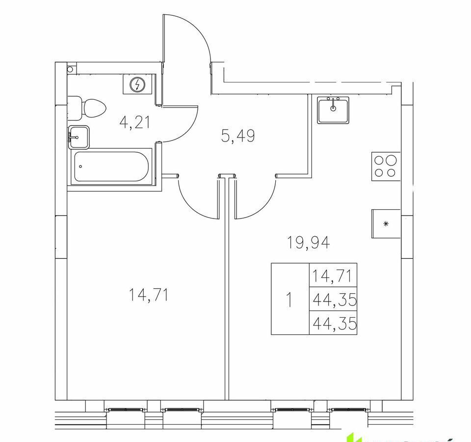 квартира г Казань Козья слобода ул Адмиралтейская 3 фото 1