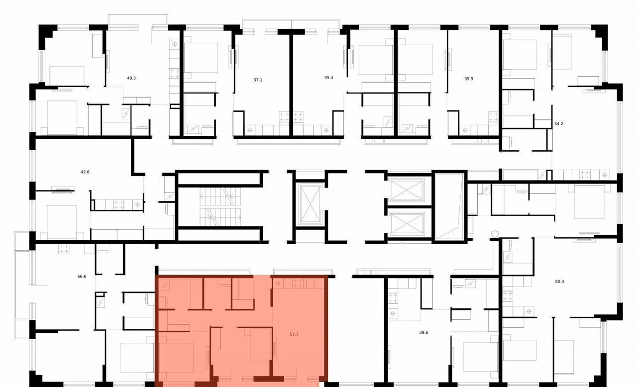 квартира г Москва метро Кунцевская ул Ивана Франко корп. 2 фото 2