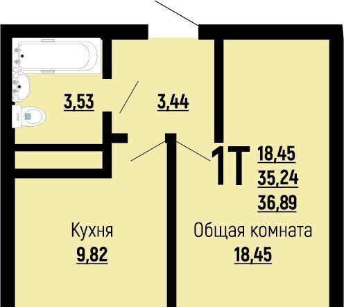 квартира г Краснодар р-н Прикубанский Славянский микрорайон ул Заполярная 39к/7 фото 1