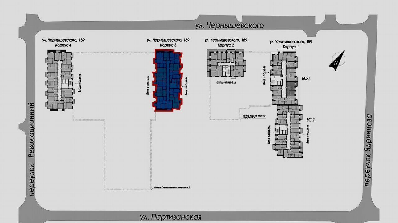 квартира г Барнаул р-н Центральный ул Чернышевского 189 корп. 3 фото 3